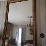 Old gilded mirror in Louis XV style