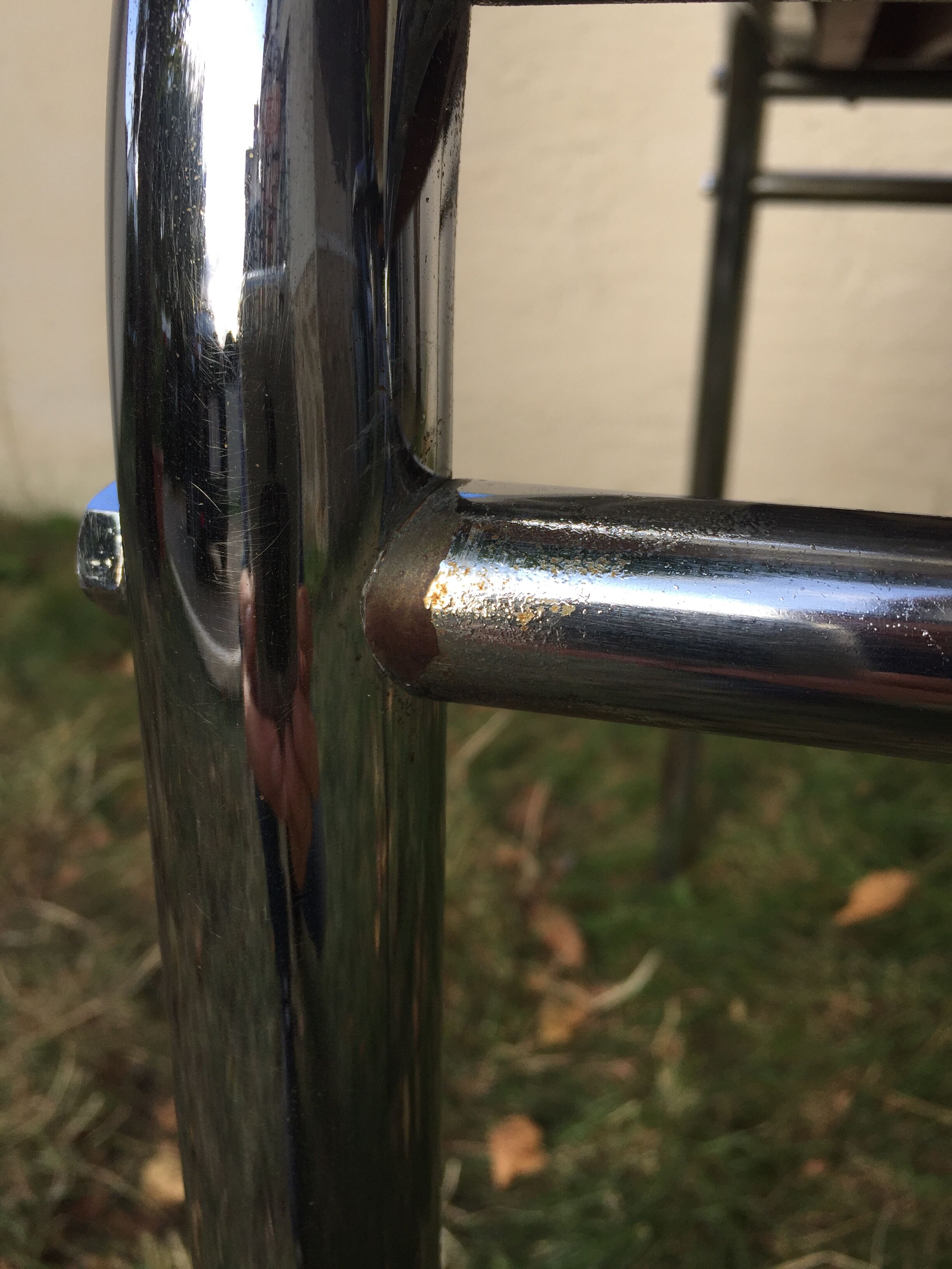 White vintage formica table 60s