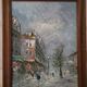 HST “Busy street in winter” by K. NEIL (20th century)