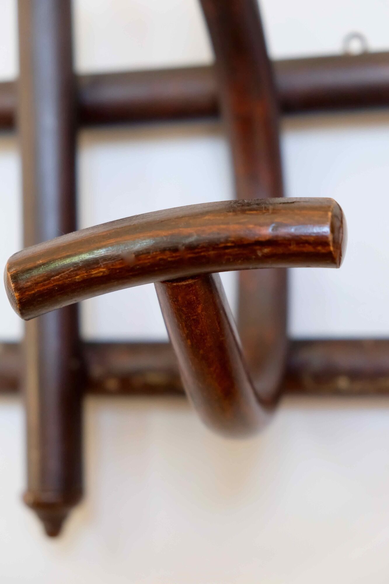Peg of turned wood, signed manufacturing Fischel - end XIX
