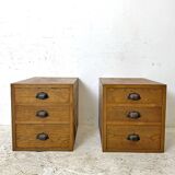 Pair of vintage 50's bedside tables