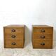 Paire de table de chevet vintage 50's