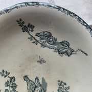 Iron earth compote bowl