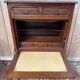 Secretary with drop-leaf in Louis XV style – Solid cherry wood – Chiselled bronze