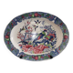 Old large oval dish in Japanese earthenware 46cm