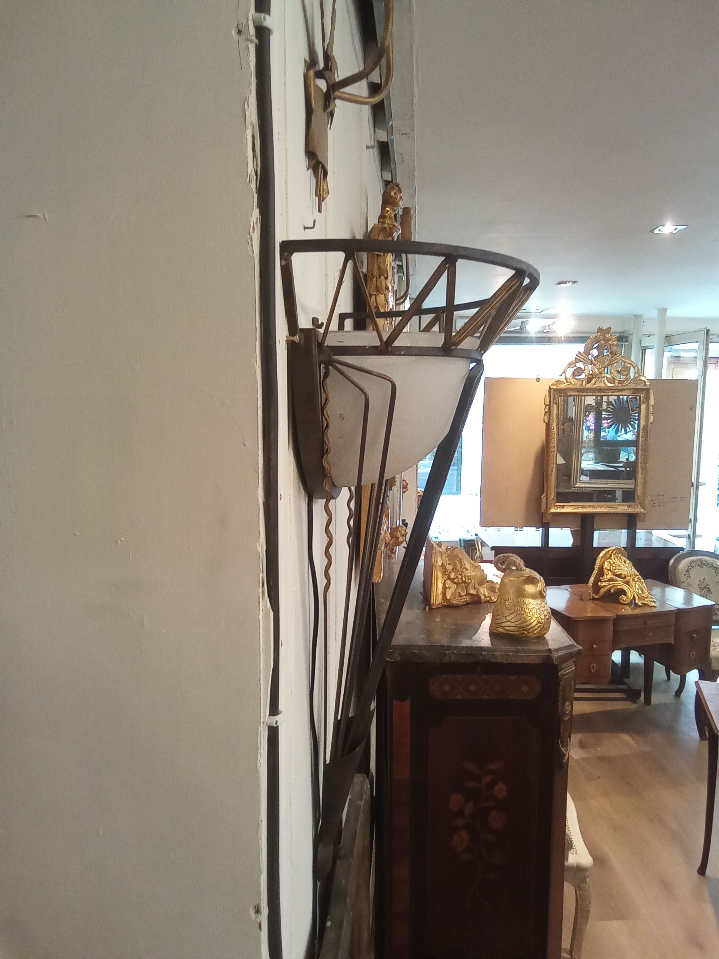 Art Deco wall lamp, 70X44cm