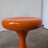 Vintage Mushroom Stool “Jurček” by Meblo, Retro Orange 1960s – Space Age