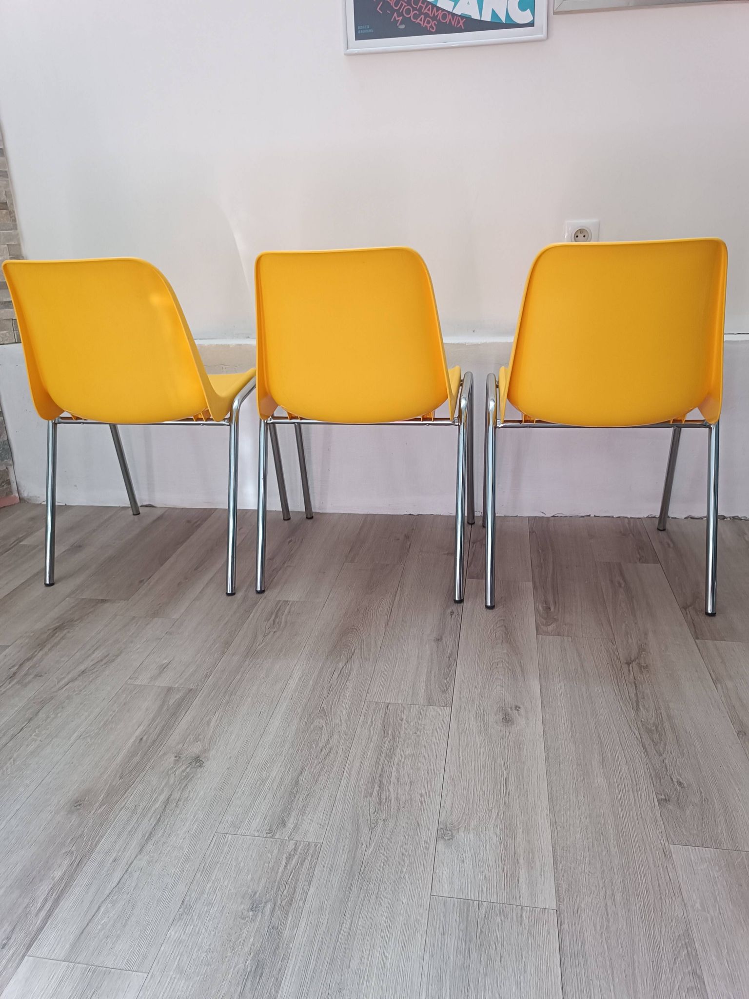 Original Hélène chair set by Bericoplast 1990s