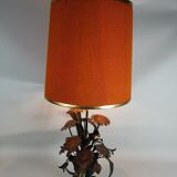 Lamp deco marguerittes metal Vintage 70s
