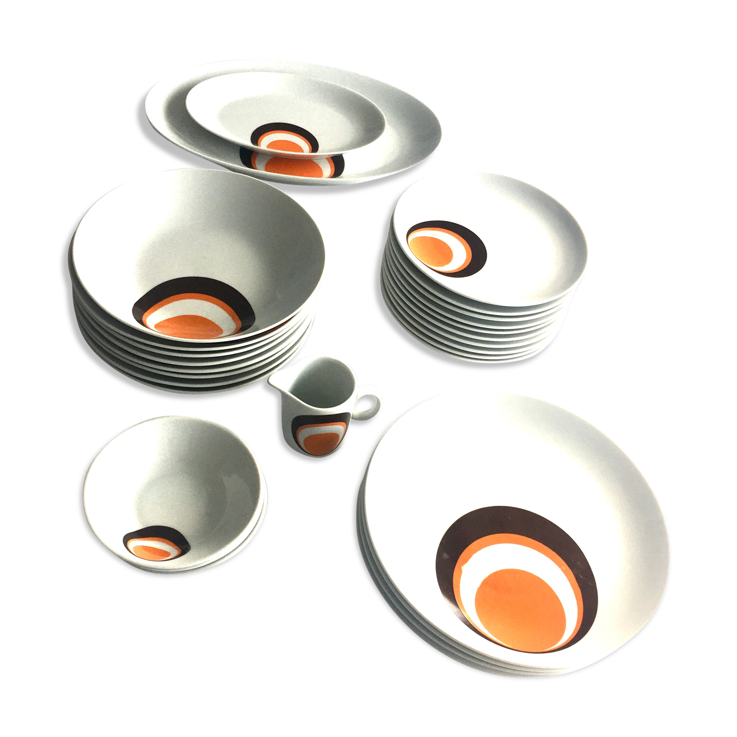 Service de table vintage 1970 Bavaria Winterling 29 pièces