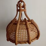 Bamboo and canning hanging lamp