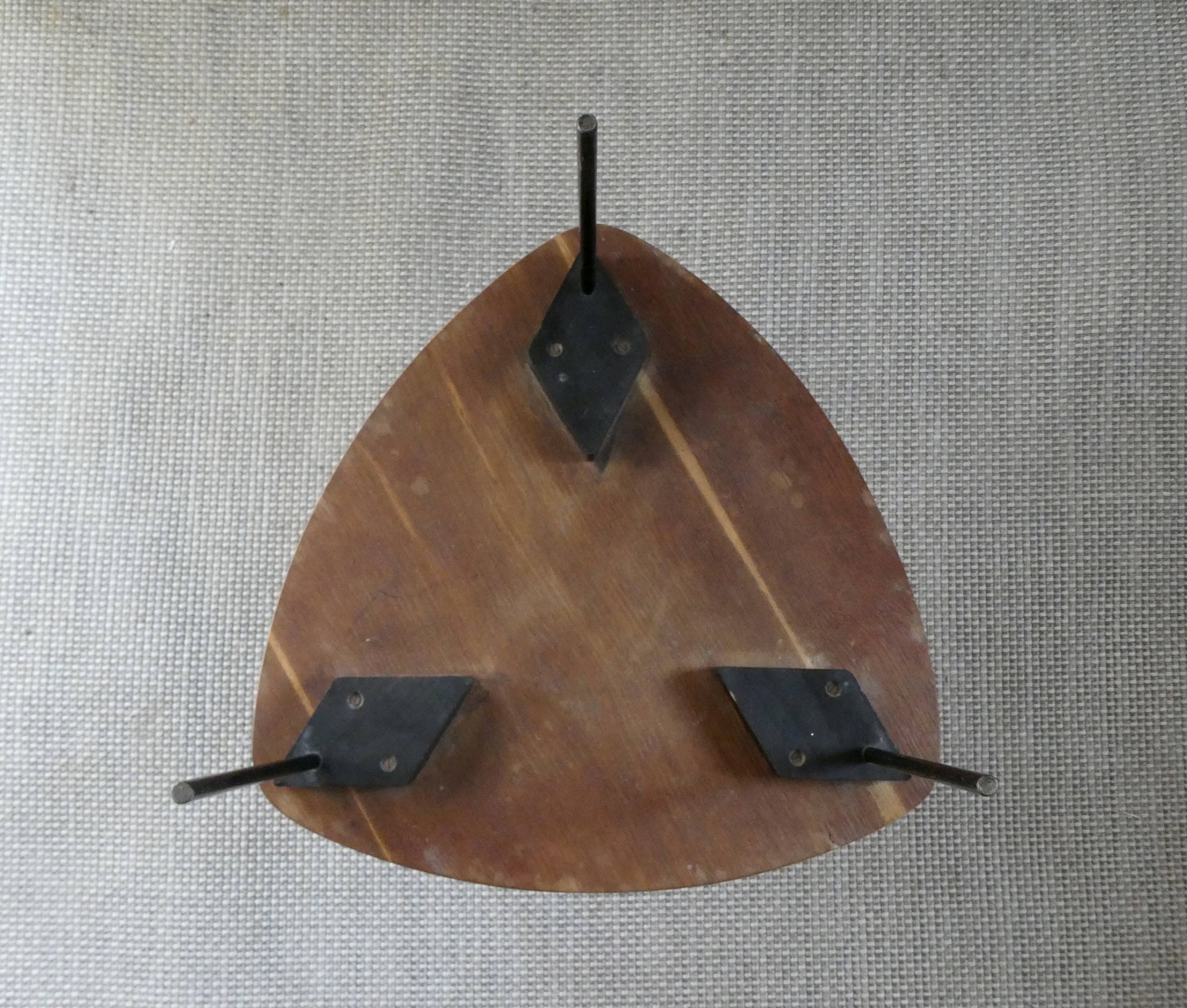 Guéridon tripode, table d'appoint, vers 1950