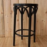 Stool wood & cannage