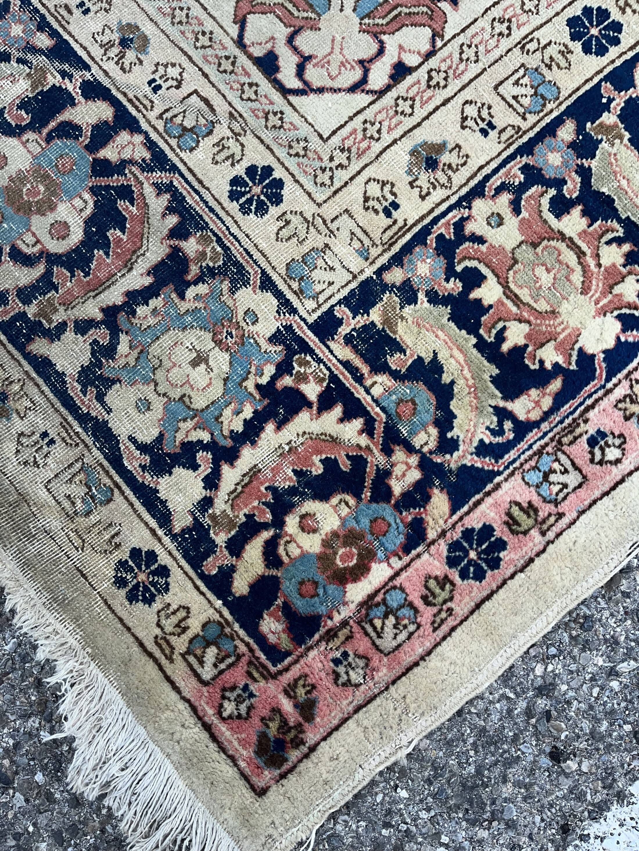 Iranian Tabriz oriental rug - handmade: 3.30 X 2.40 meters - wool on cotton weft