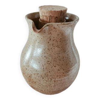 Stoneware ice pitcher