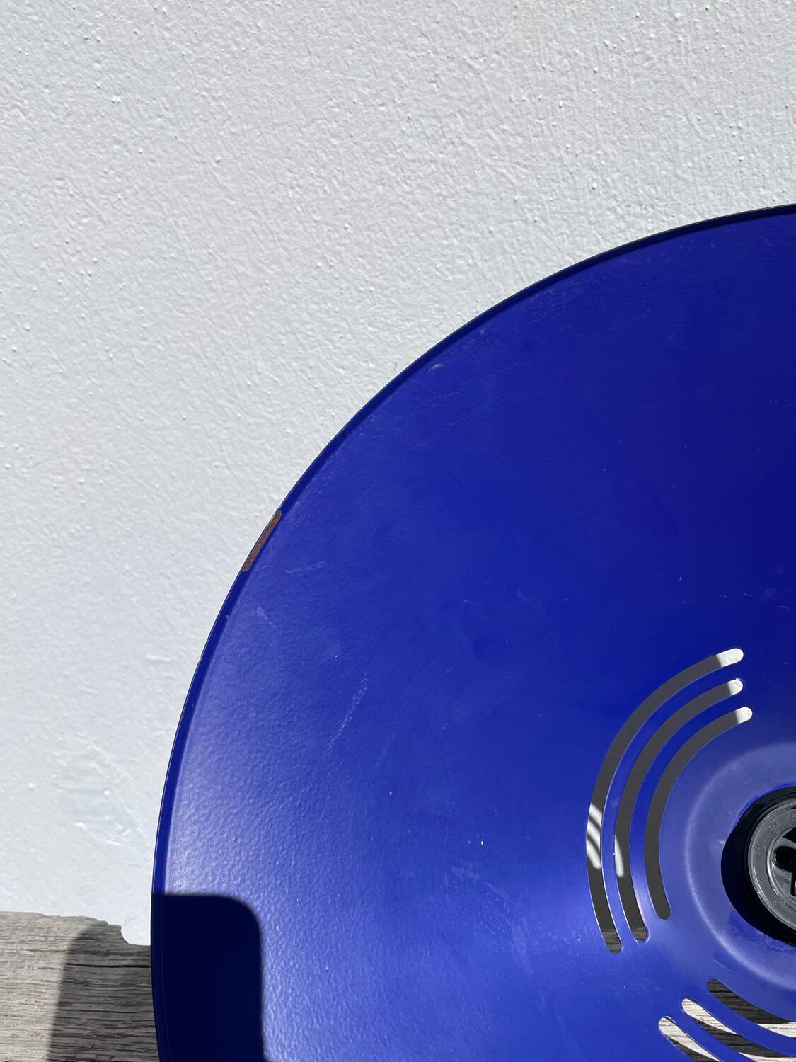 Postmodern blue metal pendant light Glossy