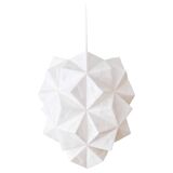 Large Japanese Style Hand-folded White Paper Pendant Light "Amaea", Sonobe Light