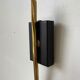 Gold metal and chiseled glass wall lamp