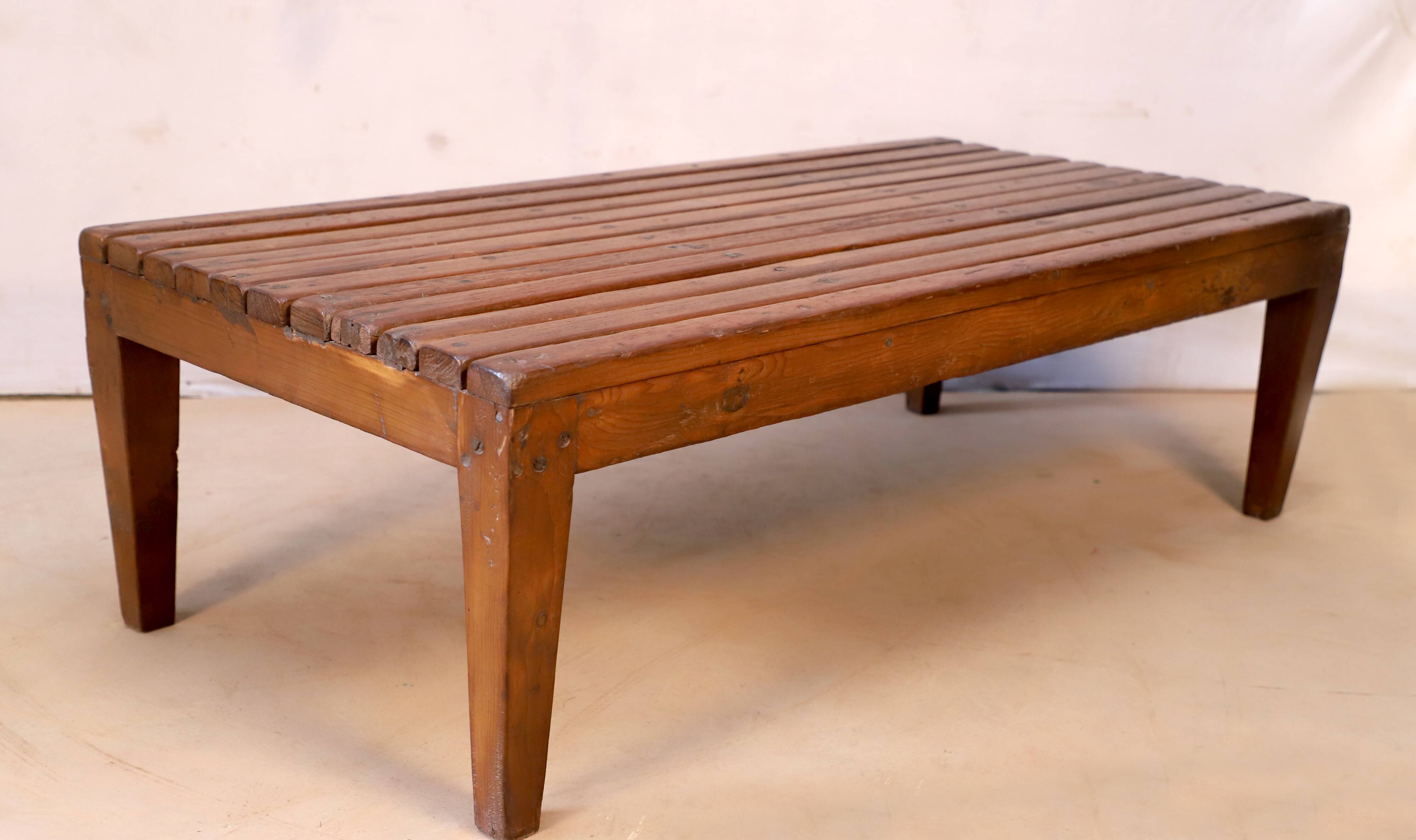 Old Burmese teak bench