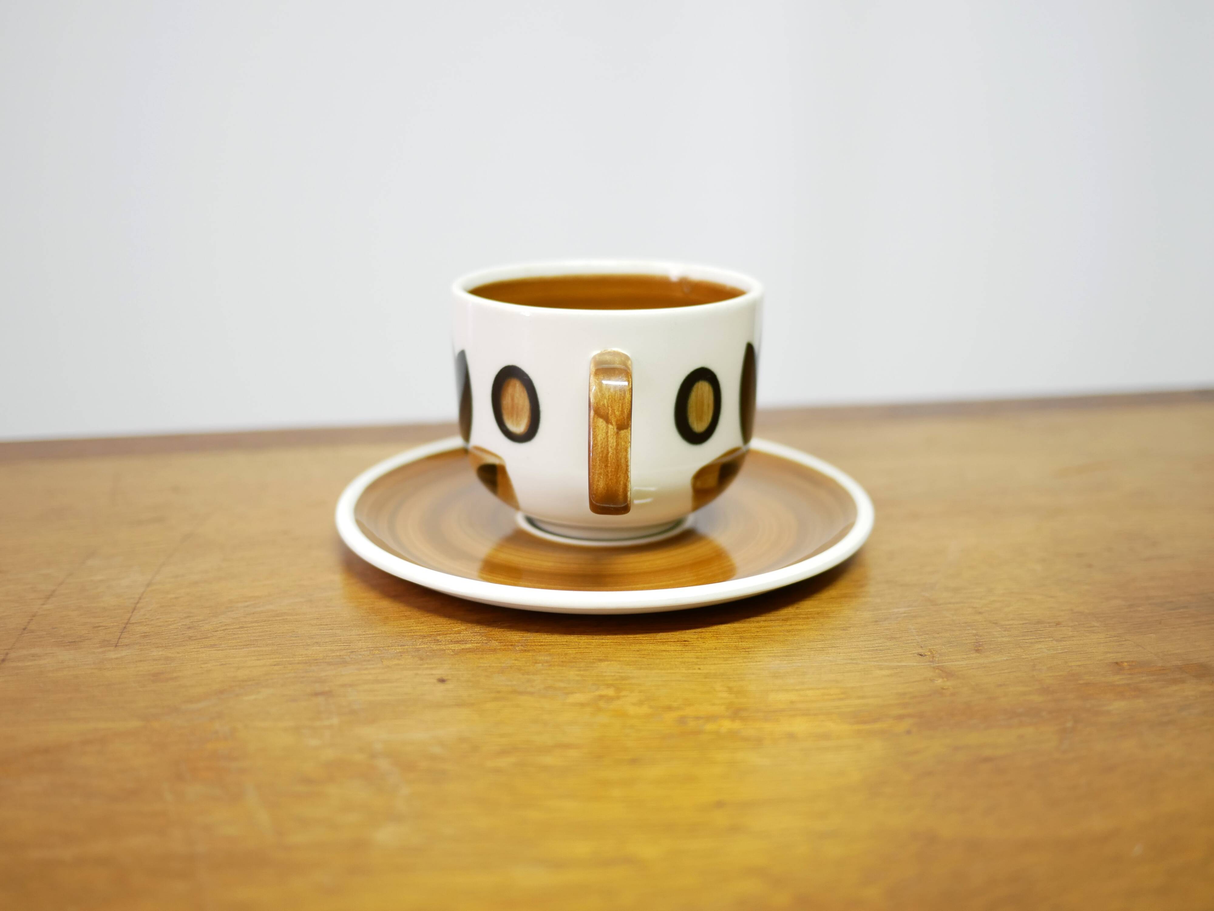Vintage cup and saucer published by Boch La Louvière