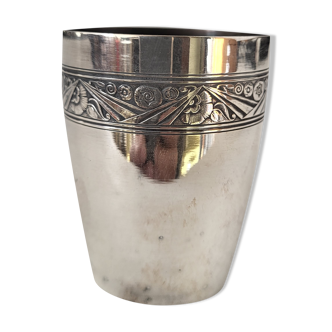 Art Deco timpani in silver metal Hallmark Léonce Florentin