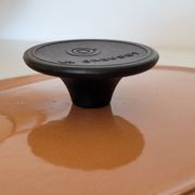Tureen Le Creuset vintage oval casserole in brown enamelled cast iron size 30