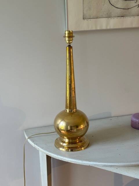 all-brass lamp - Sweden, 70s/80s