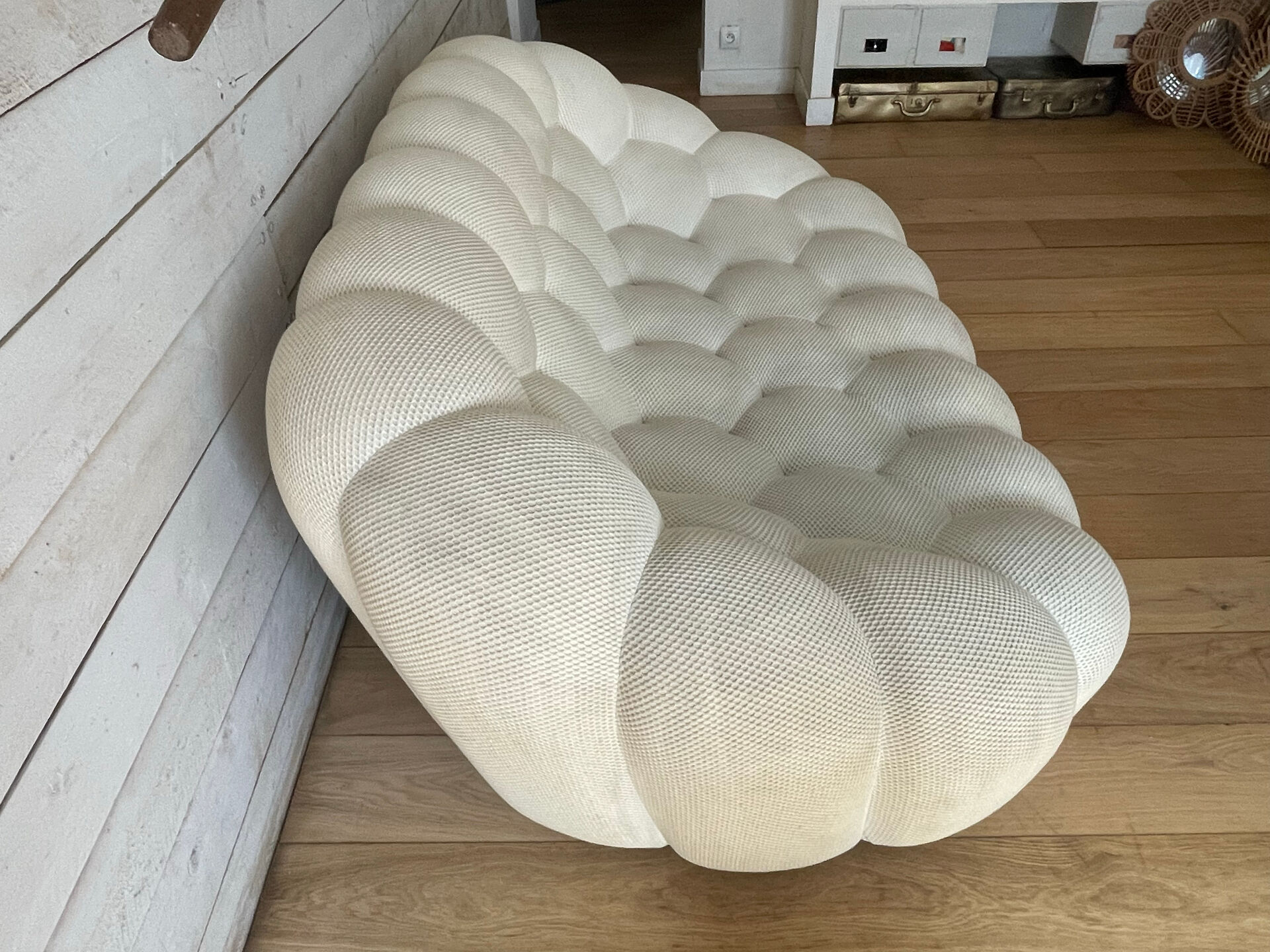 Rochebobois right bubble sofa, 2.5 seats