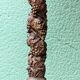 Carved wooden lamp, Corinthian column, 17th century