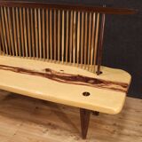 George Nakashima style wooden design sofa