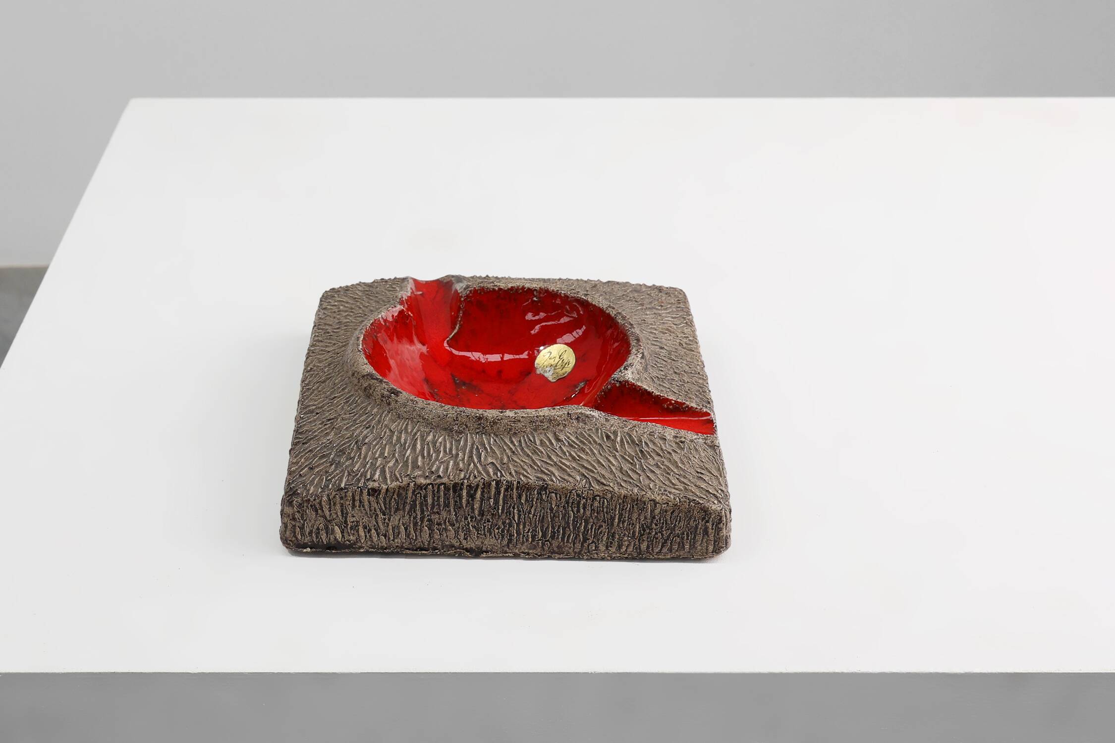 Mid-Century Ceramic Ashtray by Jan van Erp, The Netherlands 1970s