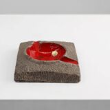 Mid-Century Ceramic Ashtray by Jan van Erp, The Netherlands 1970s