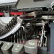 typewriter Olympia metal large cart A3 years 60
