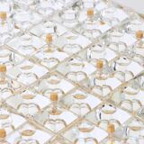 Large faceted crystal ceiling light by Kinkeldey, Germany, 1970s.