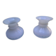 Set of 2 white glass lampshades