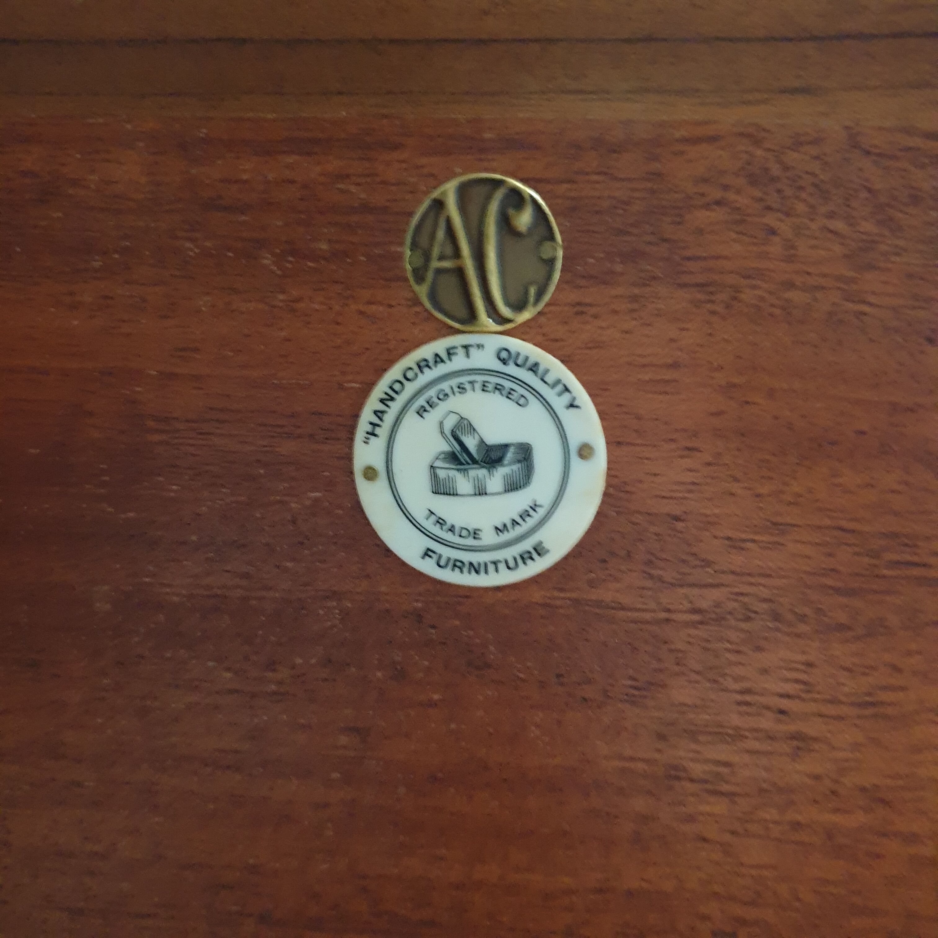 Vintage Alfred Cox furniture chest of drawers / sideboard