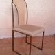 Chaises de salon vintage en laiton de belgo chrome, 1970s