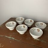 Set of 6 Limoges porcelain bowls