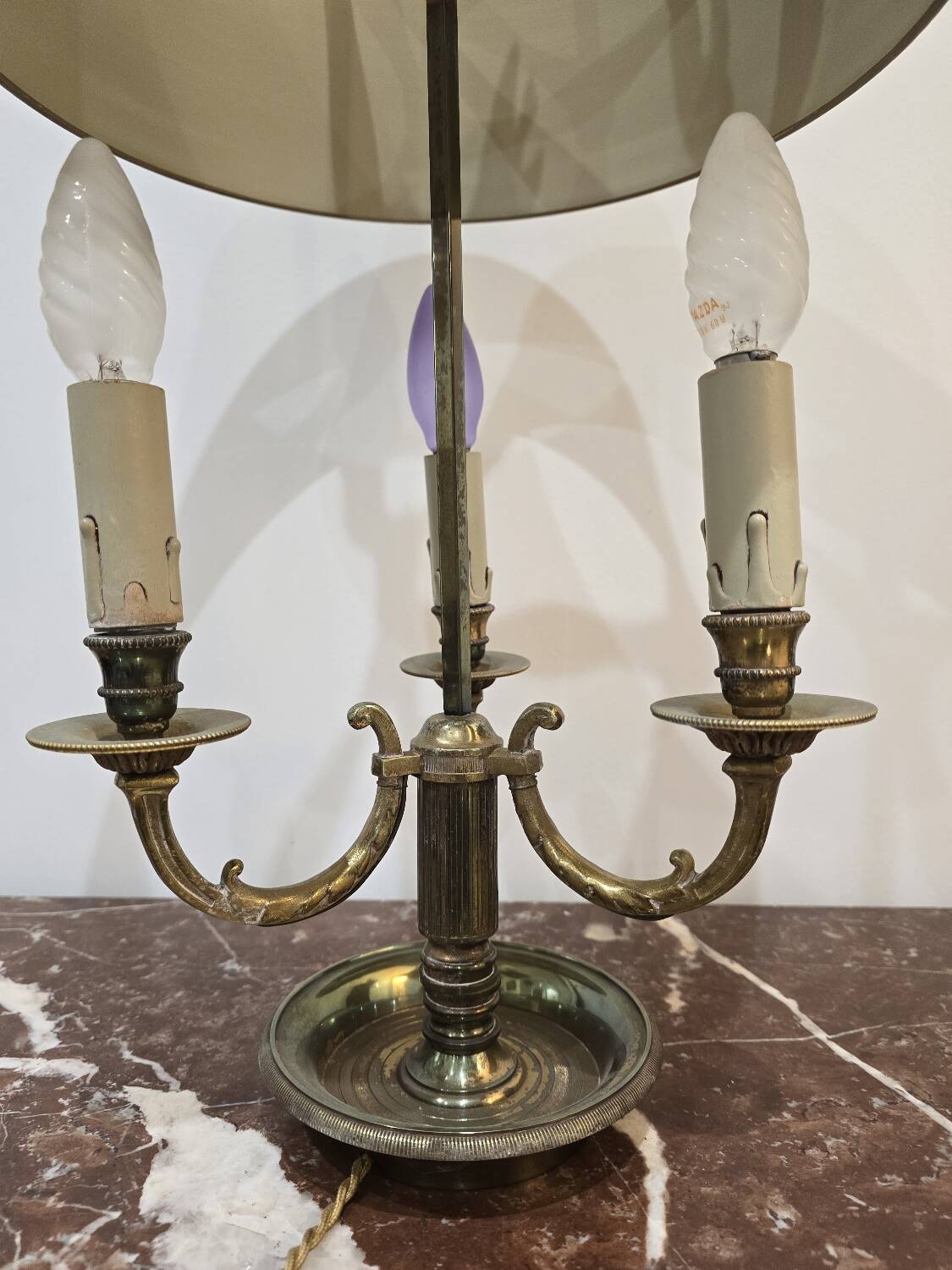 Empire style hot water bottle lamp