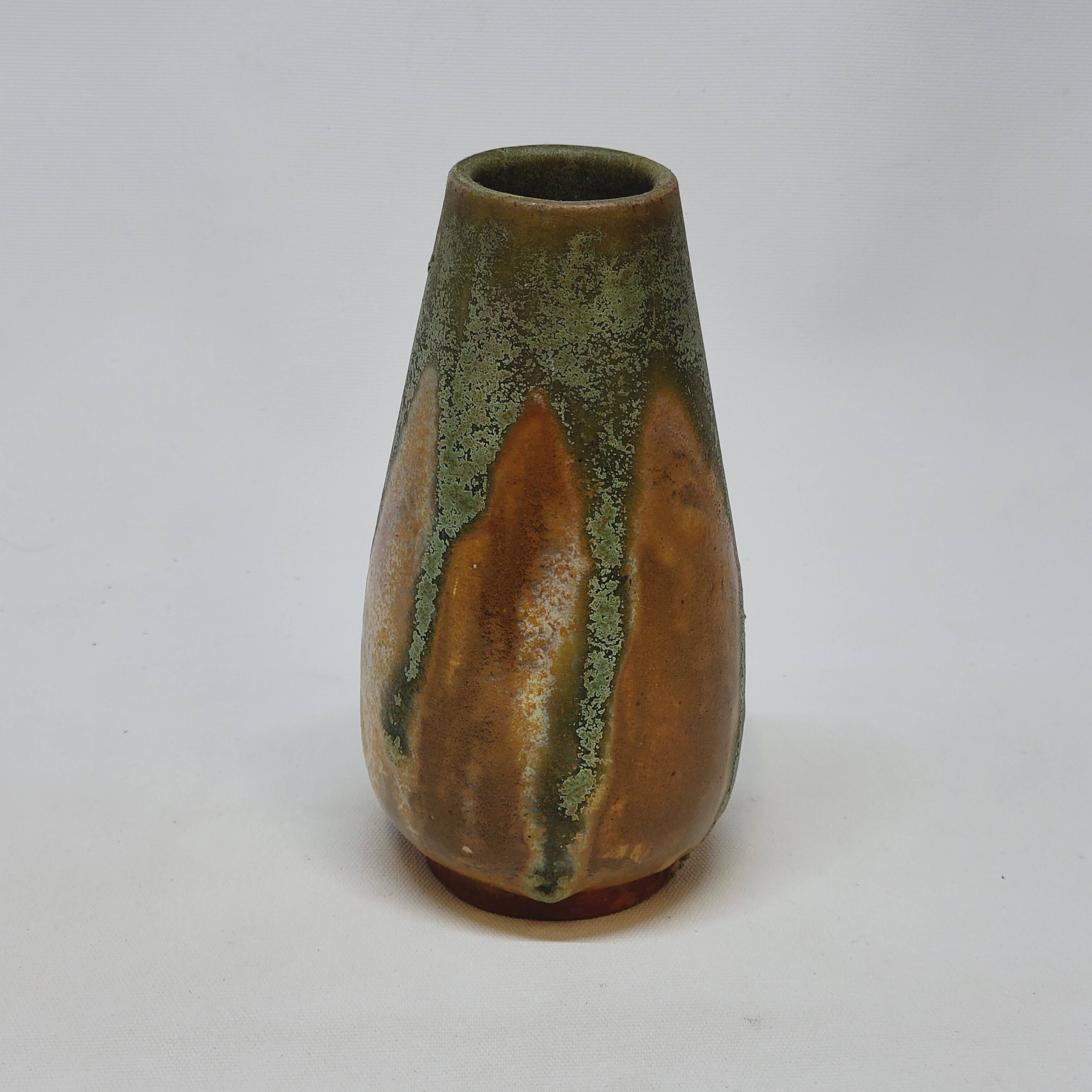 Enameled Stoneware Vase L'artisan L Artisan Pratique Art Nouveau Style Denbac