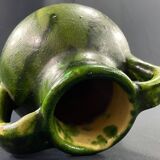 Cruche en grès émaillé vert XIXe