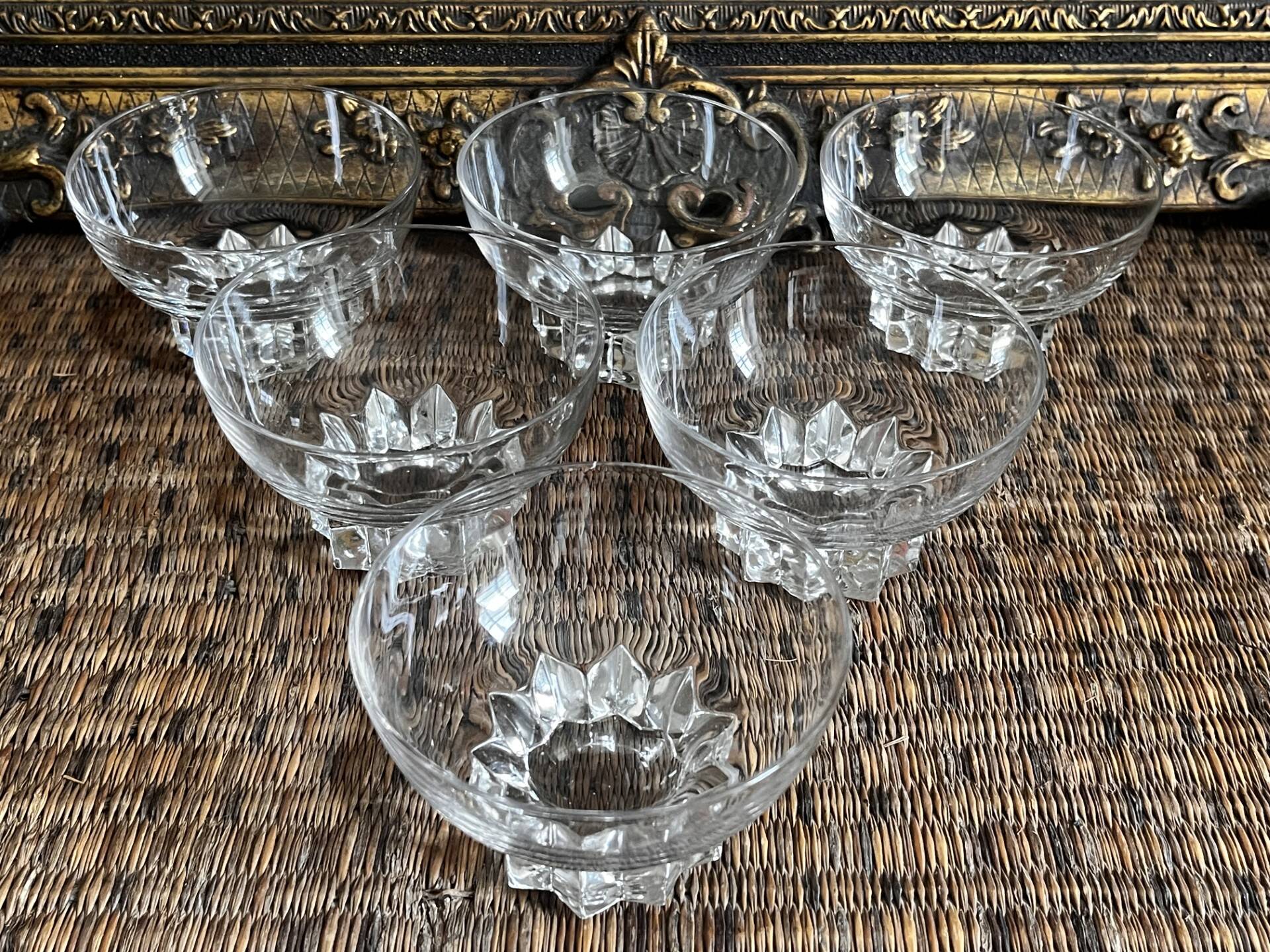 Antique champagne coupes