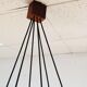 Scandinavian 6-light chandelier