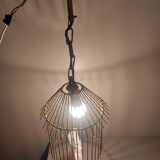 Vintage suspension in the shape of a bird cage