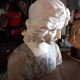 Sculpture tête de femme marbre