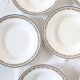 Ensemble de 6 assiettes creuses, Digoin Sarreguemines, modèle Valence