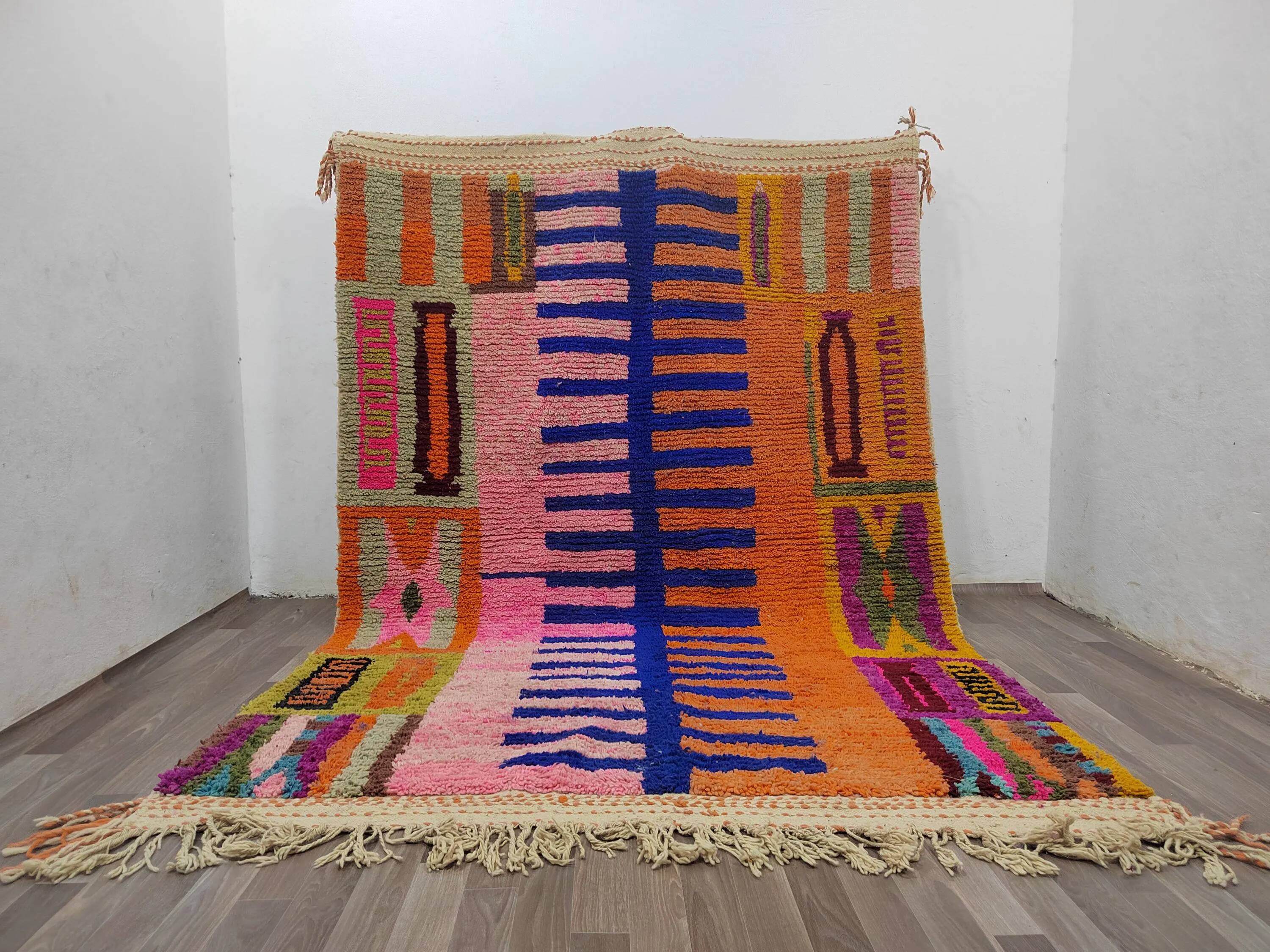 Berber rug in natural wool 2.5 x 1.5 m