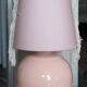 Lampe boule en céramique rose
