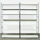 Industrial metal roomdivider / bookcases / bookshelves, 1960s Netherlands
