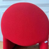 Vintage wool fireside chair